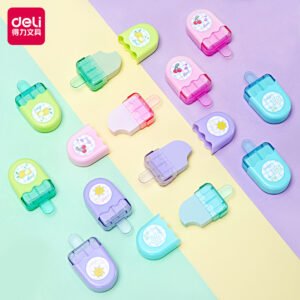 GOMME SCOLAIRE FORME ICE CREAM TPR / 60*30*15mm DELI REF 71122