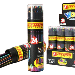 CRAYON DE COULEUR WOW BLACK 24 TECHNO 7321
