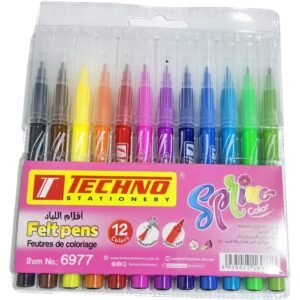 FEUTRE DE COLORIAGE SPRING POCHETTE DE 12 COULEURS TECHNO 6977