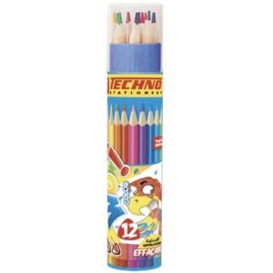 CRAYON COULEURS WOW EFACABLE BOITE ROND DE 12 CL TECHNO 5803