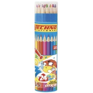 CRAYON COULEURS WOW EFACABLE BOITE ROND DE 24 CL TECHNO 5805